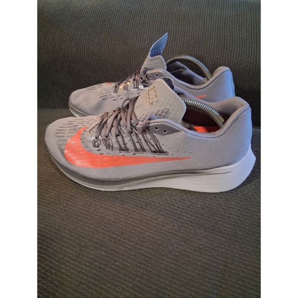 Nike Zoom Fly Gunsmoke Men's Grey Running Trainers Size 10.5